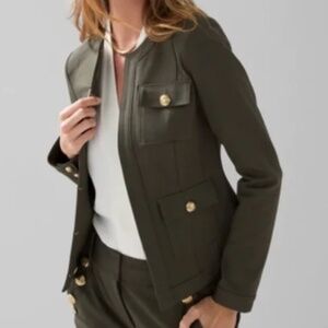 White House Black Market | WHBM Stylist Jacket in Sergeant (Green)